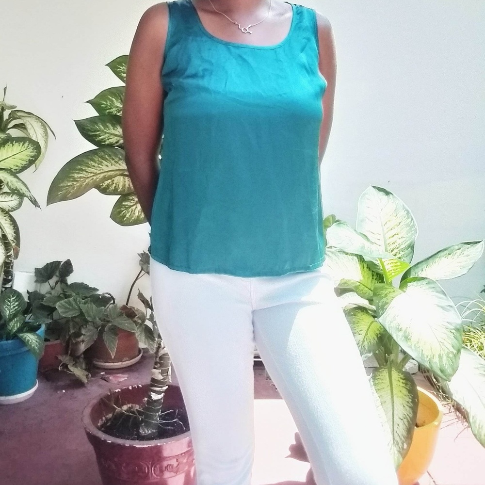 Talbots 100% Silk Sleeveless Tank Top